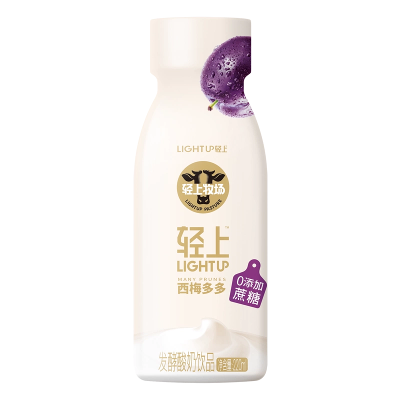 轻上0糖西梅多多酸奶 220ml