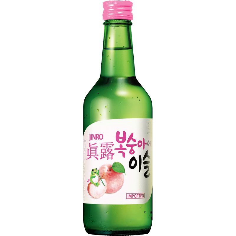 真露烧酒 jinro peach 350ml